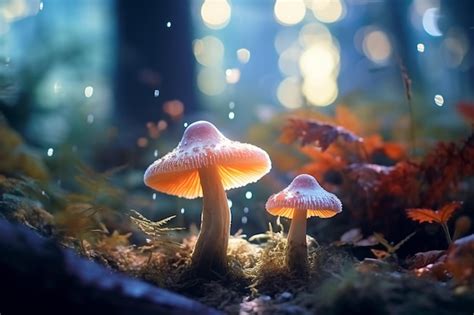 Premium Photo Fantasy Enchanted Fairy Tale Forest With Magical