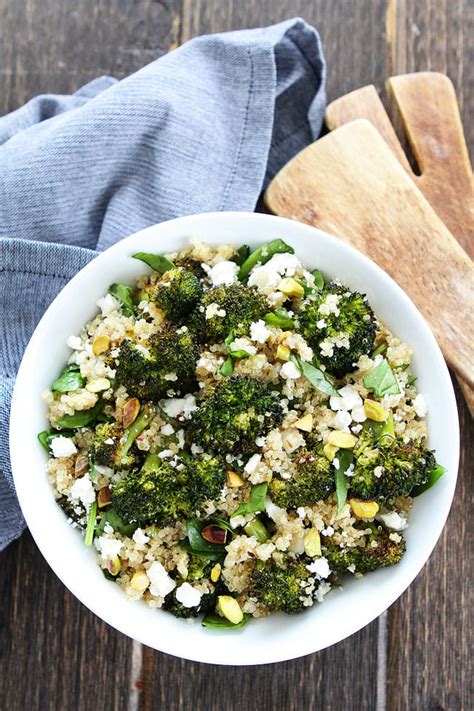 Roasted Broccoli Quinoa Salad Two Peas Their Pod