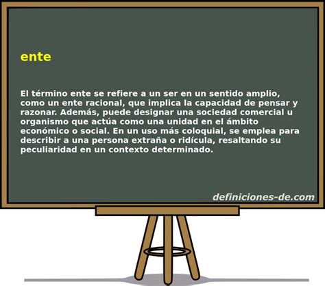O Que Significa Ente - Significado de «ente»