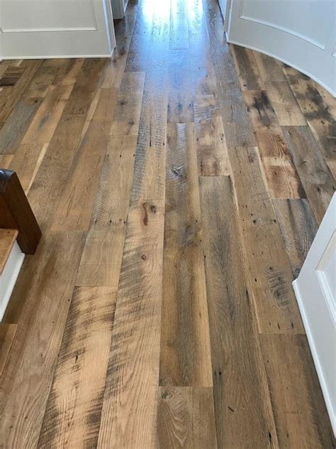 Original Face Skip Planed White Oak Flooring Southend Reclaimed