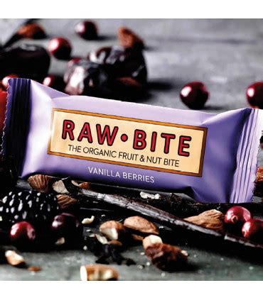 Rawbite Barrita Energ Tica Saludable Vainilla Y Frutos Rojos Mundorganic