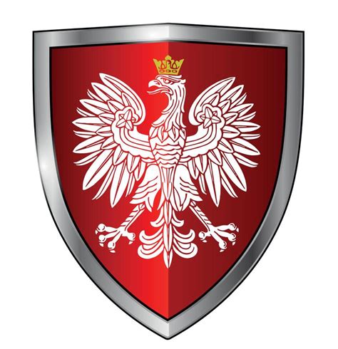 Coat Of Arms Of Poland National Symbol Icon Design White Eagle On