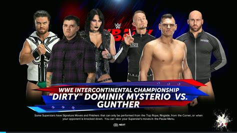 WWE 2K24 Dominik Mysterio Vs Gunther No Disqualification Match YouTube