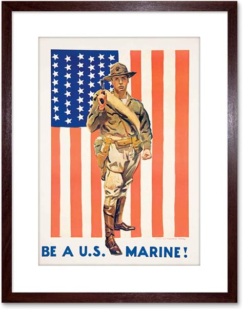 9x7 Ad Military Enlist Recruit Us Marine Corps Flag