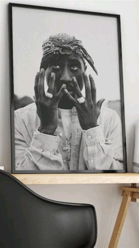 Tupac Poster Tupac Print 2pac Poster Black And White Tupac Shakur ...