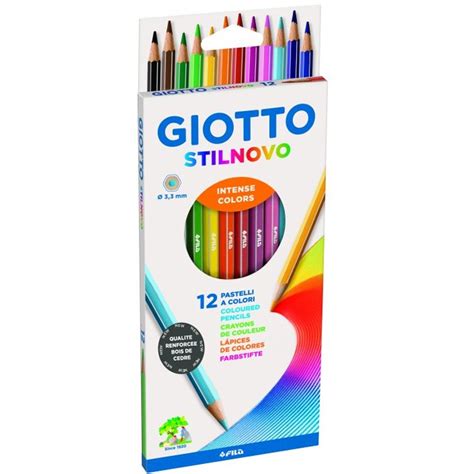 Etui 12 Crayons De Couleur Giotto Stilnovo Boutique BCD JEUX