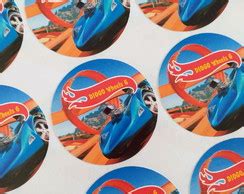 Adesivo Pirulito Ou Latinha Hot Wheels 5cm Elo7