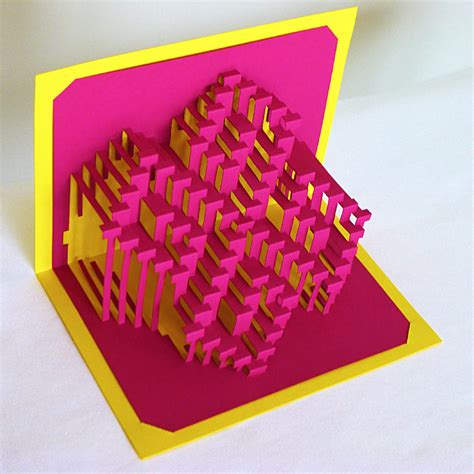 Diy Template Pinwheel Kirigami Pop Up Paper Sculpture Etsy