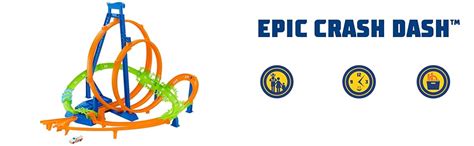 Hot Wheels Action Choque épico Pista para Coches de Juguete con Lanzador Juguete años