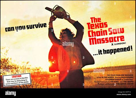 The Texas Chainsaw Massacre British Poster Art Gunnar Hansen 1974