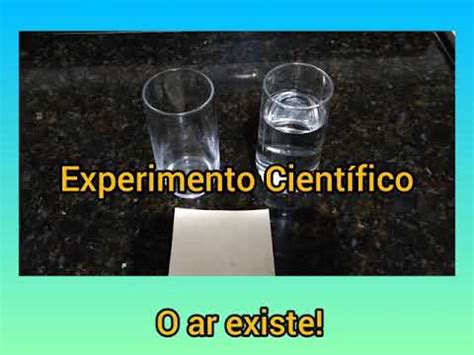 Cite Duas Situações Que Provam Que O Ar Existe - Experimento Científico: O AR EXISTE? - YouTube