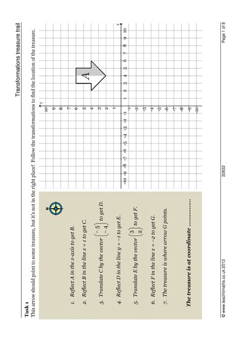 Transformations Worksheetks Mathsteachit