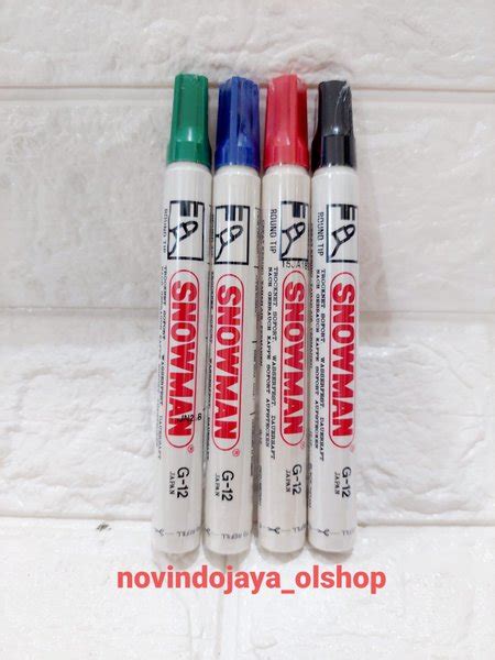 Jual Spidol Permanent Snowman Marker Di Lapak Novindojaya Olshop