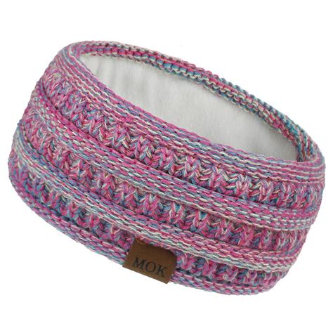 Wossei Damen Winter Strick Stirnband Gestrickt Haarband Mit Strass