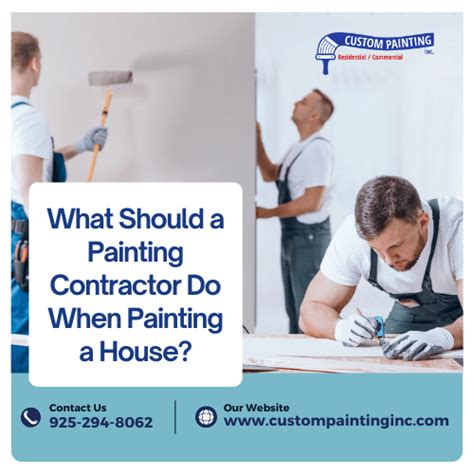 What Should a Painting Contractor Do When Painting a House? | Custom Painting, Inc.