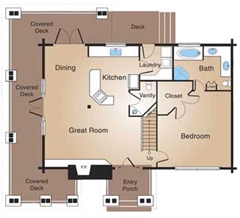 Maple Leaf Lodge Home Plan by Natural Element Homes