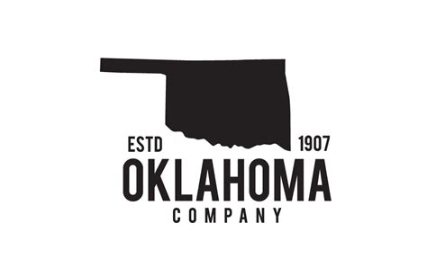 Oklahoma State Map Logo Design Graphic by dimensi design · Creative Fabrica