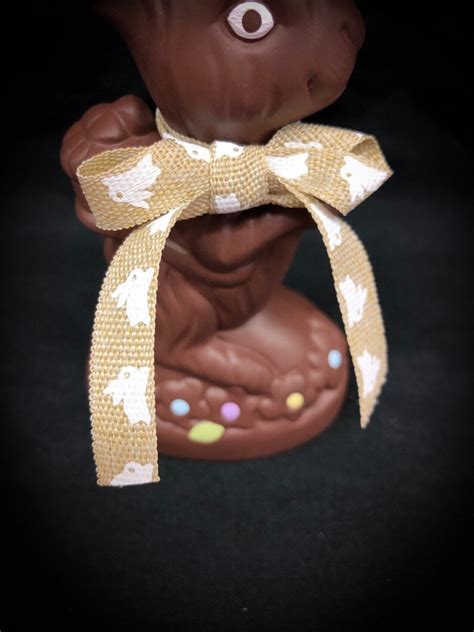 Ceramic Chocolate Bunny Chocolate Easter Bunny Ceramic Etsy