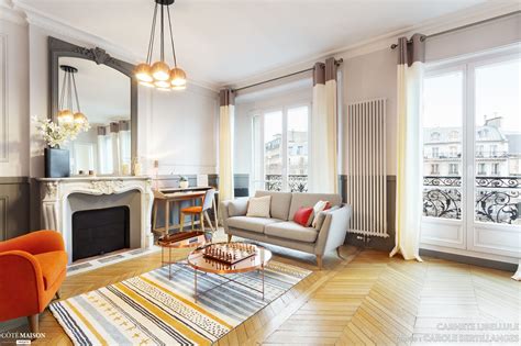 Entr E Et Salon D Un Appartement Haussmannien Coralie Vasseur C T