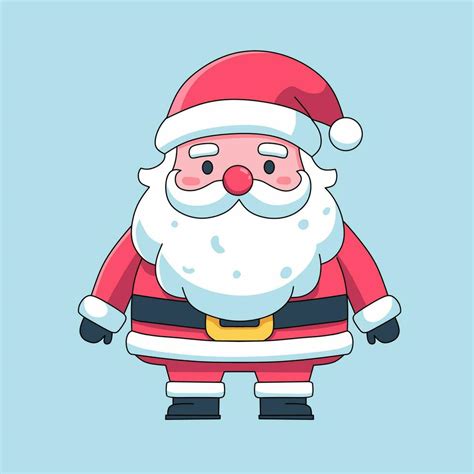 Papa Noel Claus Dibujos Animados Ilustraci N Vector En Vecteezy