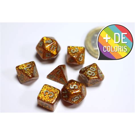 Buy Glitter Mini Polyhedral 7 Die Set Chessex Accessories