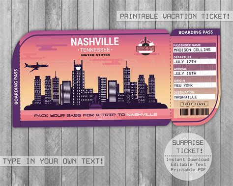 Pin On Printable Boarding Passes