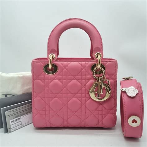 Lady Dior Small Pin Lambskin Shw Box Db Strap Card Booklet Barang