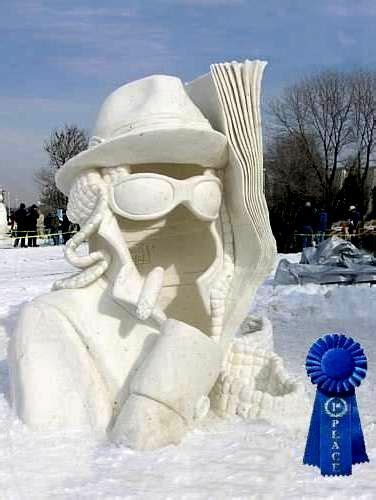 Insane sculptures from 320 tons of snow – Artofit