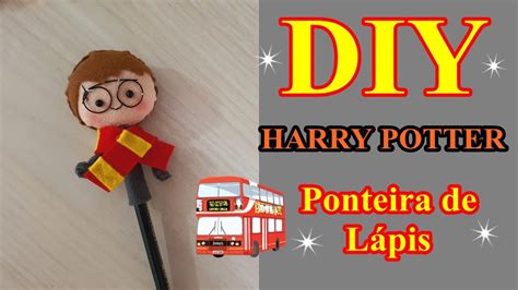 Como Fazer Harry Potter Ponteira de Lápis fácil em fuxico em tecido