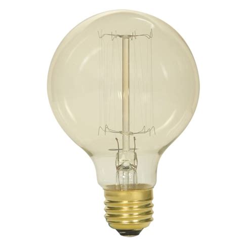 Satco S2425 40w 120v G25 Globe Clear E26 Vintage Incandescent Light