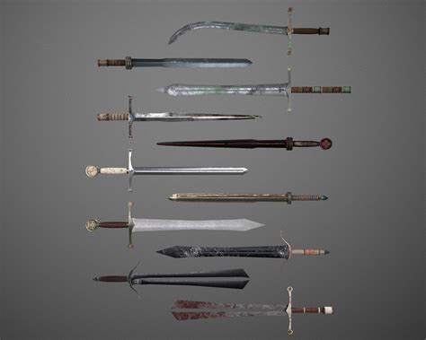 ArtStation - Fantasy Swords - 11 Pack - Set 001 | Game Assets