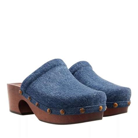 Chloé Aurna Denim Clogs Denim Mule Fashionette