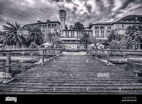 Italy Lombardy Gardone Riviera Grand Hotel Fasano View Of The Grand