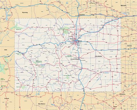 Colorado Highway Map Free Printable - Colorado Highway Map Printable 2