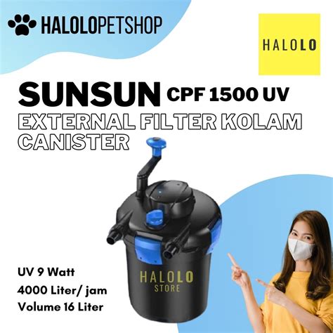 External Filter Canister Eksternal Kolam Sunsun Cpf Uv Liter