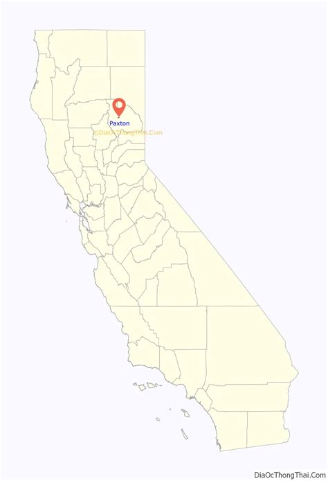 Map of Paxton CDP, California - Thong Thai Real