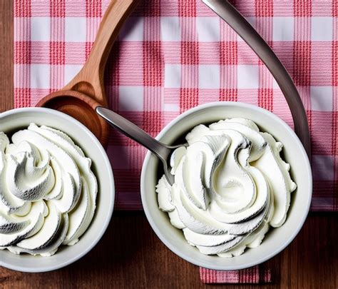 Pastel de merengue casero fresco con crema y azúcar Foto Premium