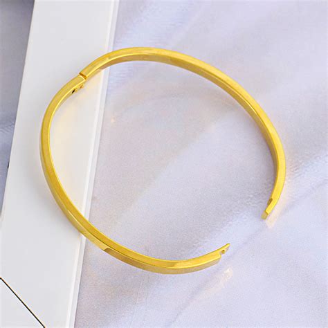 Gold Oval Bangle Bracelet On Storenvy