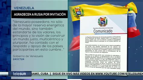 Gobierno De Venezuela Agradeci Al Presidente De Rusia Vlad Mir Putin