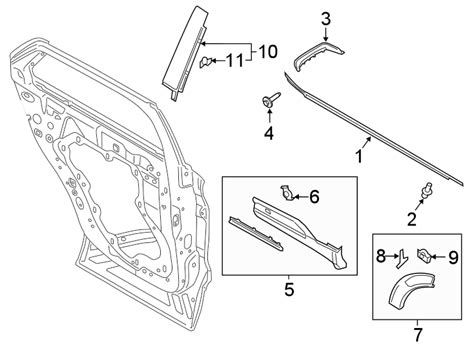 Ford Explorer Door Molding Lower Molding Moulding Door Lb5z7825557ba Mid Tenn Ford Truck