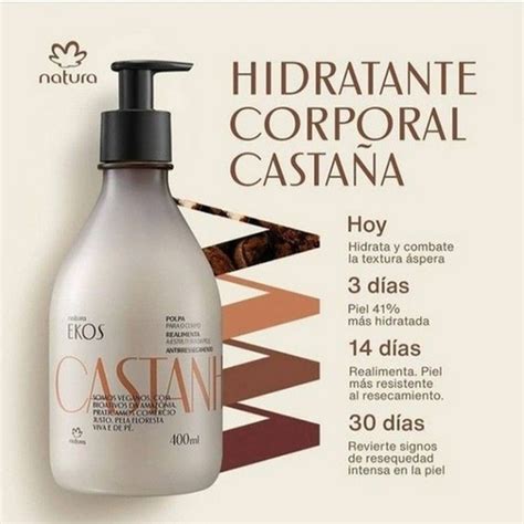 Pulpa Hidratante Corporal Castaña 400ml Natura Cuotas sin interés