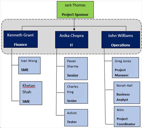 Project Team Structure – Techno PM - Project Management Templates Download