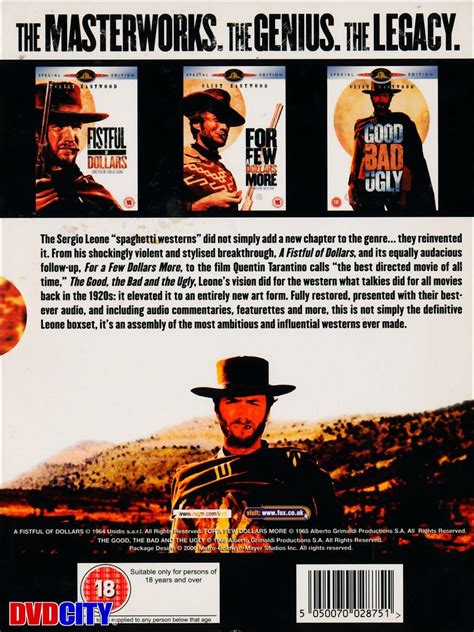 Clint Eastwood The Spaghetti Westerns Collection Dvdcity Dk