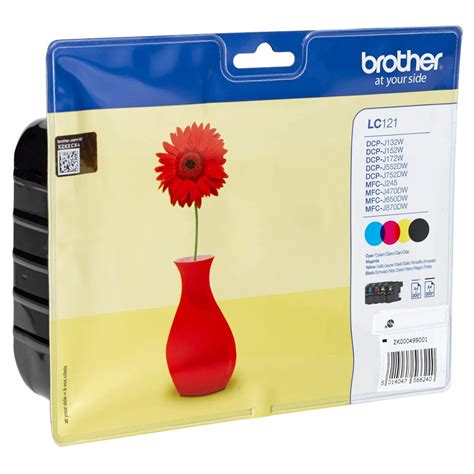 Brother LC 121VALBPDR Tinten Multipack CMYK 4er Set