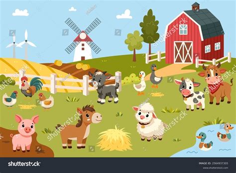 thousand cartoon animal yard illustration royalty  images stock