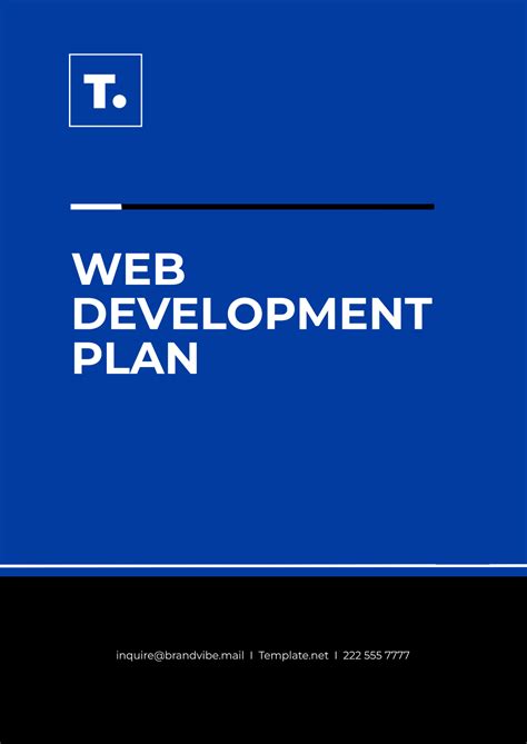 Website Development Plan Template