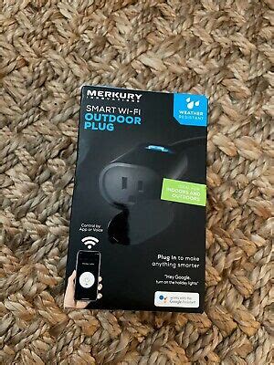 Merkury Innovations Smart Wi Fi Outdoor Plug Weather Resistant