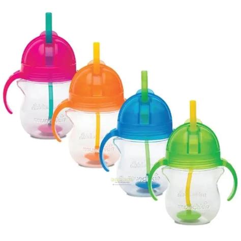 Munchkin Click Lock Weighted Straw Flexi Cup Oz Colors May Vary