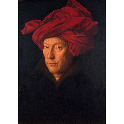 Cuadro En Canvas Jan Van Eyck Retrato De Hombre Con Turbante Rojo