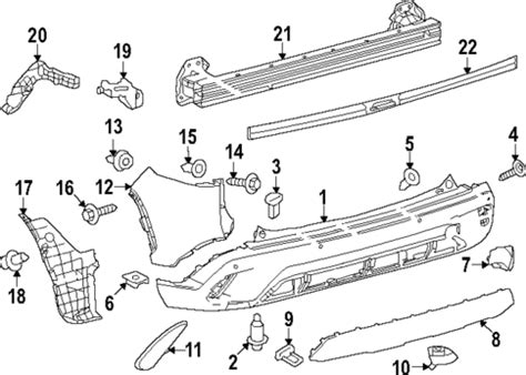 bumper components rear   toyota corolla cross longo toyota